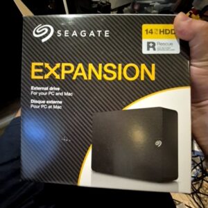 Seagate Expansion Desktop 14TB, External Hard Drive, USB 3.0, Data Rescue Services (STKP14000400)
