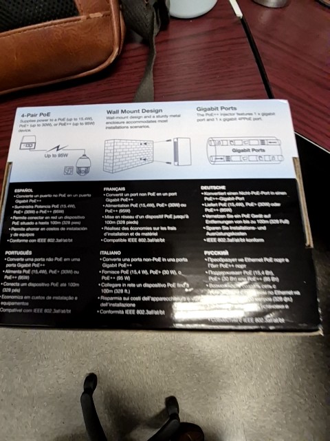 TRENDnet Gigabit PoE++ Injector, Convert A Non-PoE Port to A PoE++ Gigabit Port, PoE (15.4W), PoE+ (30W), Or PoE++ (95W), Up to 100m (328 ft), Integrated Power Supply, Black, TPE-119GI - Image 9